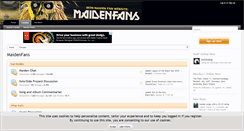 Desktop Screenshot of forum.maidenfans.com