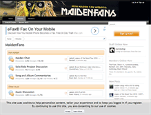 Tablet Screenshot of forum.maidenfans.com